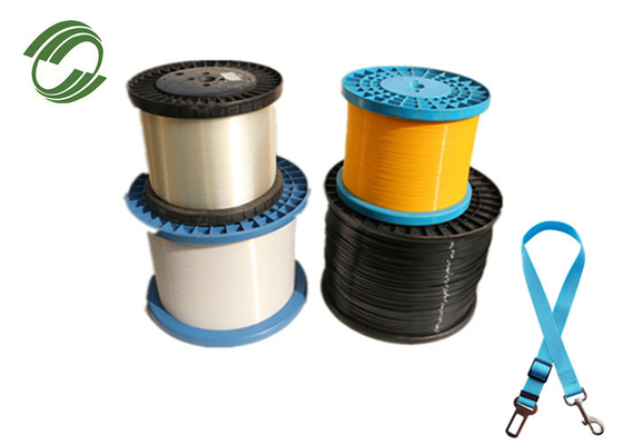 Heat Setting Stable PET Monofilament Yarn Cat Dog Seat Belt 10%-25% Elongation
